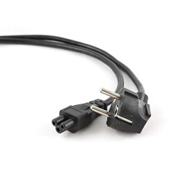 Gembird PC-186-ML12 CEE7/4 Schuko Noir câble électrique - cables électriques (Mâle/Femelle, Noir, CEE7/4)