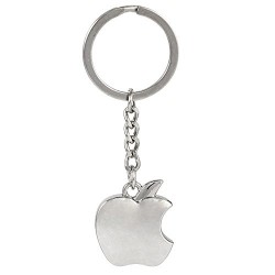 Porte-Clef en Acier Inoxydable - Steve Jobs Apple
